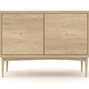 Modern 2-Door Hardwood Sideboard Cabinet