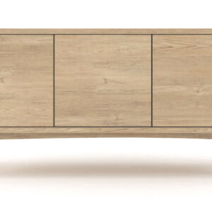 Modern 3-Door Hardwood Sideboard Cabinet