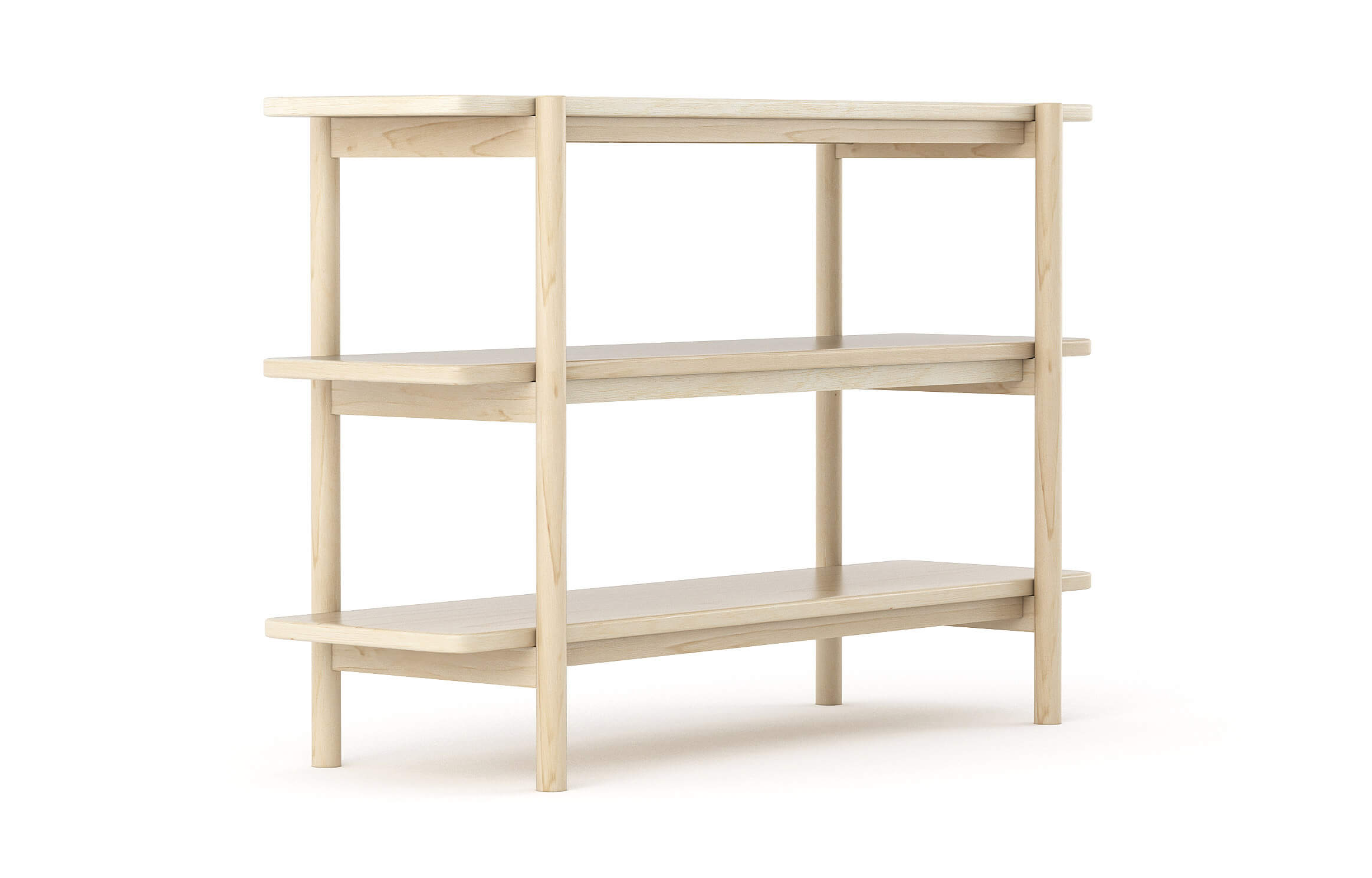 3-Tier Solid Wood Shelf - Image 8