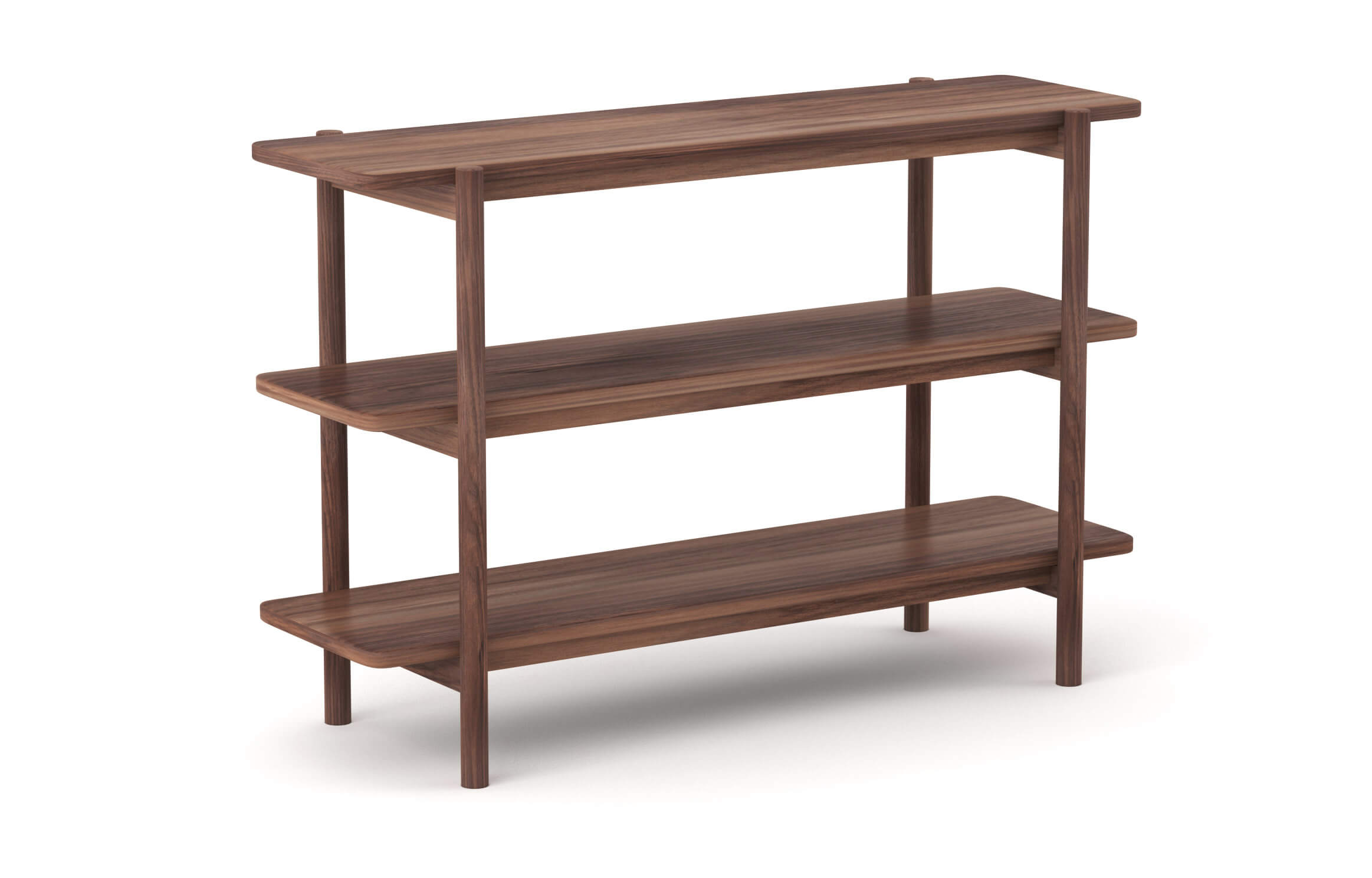 3-Tier Solid Wood Shelf