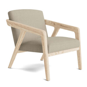 modern Accent Chair in Natural Latex